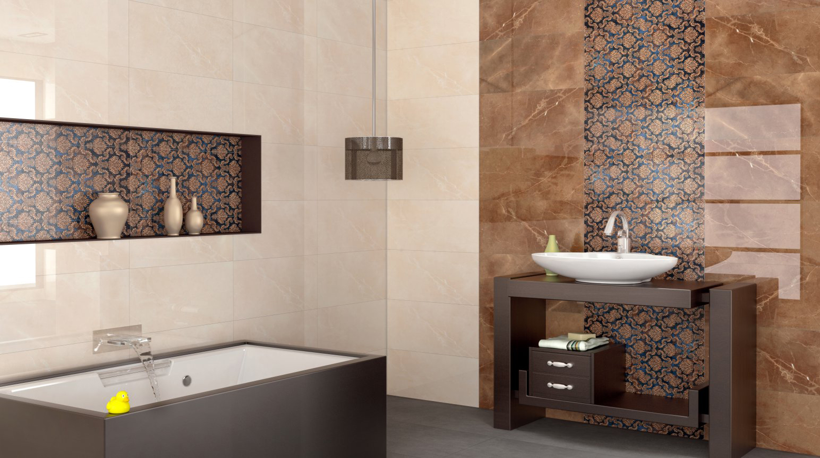 Polished Porcelain Tiles Best, Best Bathroom Tiles Design In India